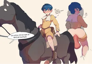 Little Prince Riding/Ridden by his Horse (Fire Emblem)