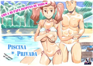 [pink-noise (Mizuiro Megane)] Amo a mi papá despues de todo ~Piscina privada~ [Spanish]